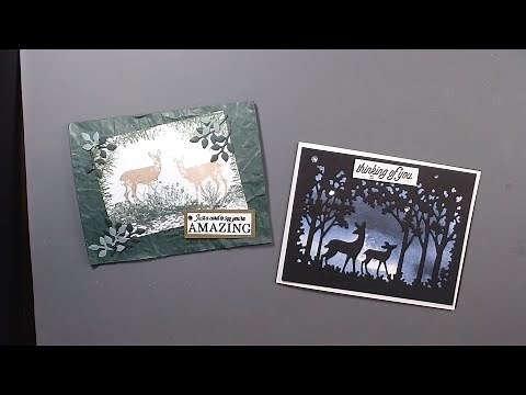 New 2022 StampinUp Catalogue using Grassy Grove stamp and die set introducing a new stamp technique