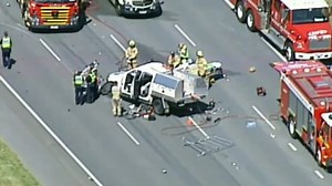 Parts of Monash Freeway closed over a horrific accident