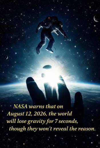 Important note: There is no scientific evidence or official statement from NASA that Earth will lose gravity on August 12, 2026. The following rewrite keeps the dramatic tone of the original text but should be understood as speculative or fictional. On August 12, 2026, NASA is said to anticipate a brief disruption in Earth’s gravity lasting about seven seconds. The message is specific, yet surrounded by secrecy, creating a sense of mystery that fuels both fascination and concern. For those few s