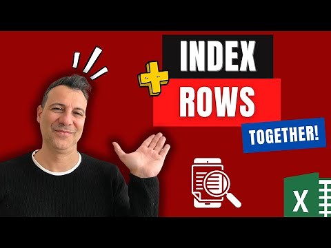How to use ROWS Function and COLUMNS Function in Excel with INDEX Formula