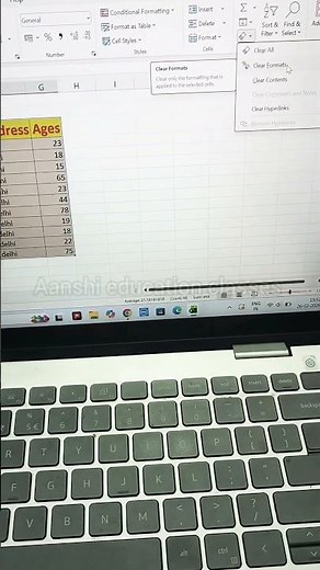 Excel Clear Formats Trick 🔥 Remove Formatting Without Deleting Data