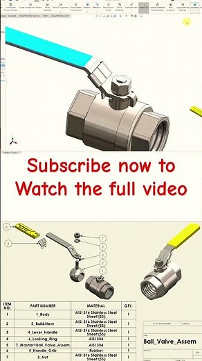 #SolidWorks #CAD #MechanicalEngineering #3DModeling #Engineering #Design #BallValve #solidworks2026