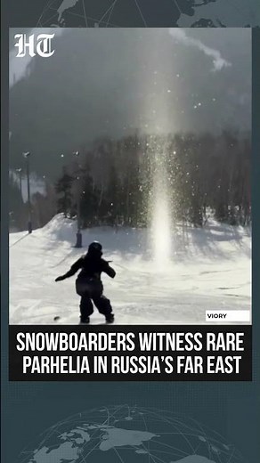 Stunning Parhelia Phenomenon Amazes Snowboarders In Russia’s Yuzhno-Sakhalinsk