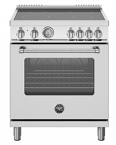 Bertazzoni Master Series 30 In. Electric Range, 4 Heating Zones, Electric Oven In Stainless Steel - MAS304CEMXV