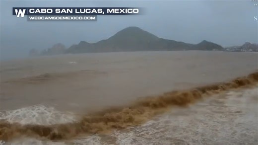 #Lorena rapidly strengthened into a hurricane early Wednesday morning off the Mexican coast. Powerful swells are battering areas such as Cabo San Lucas as the storm tracks about 100 miles offshore, setting its sights on the Baja Peninsula. | WeatherNation