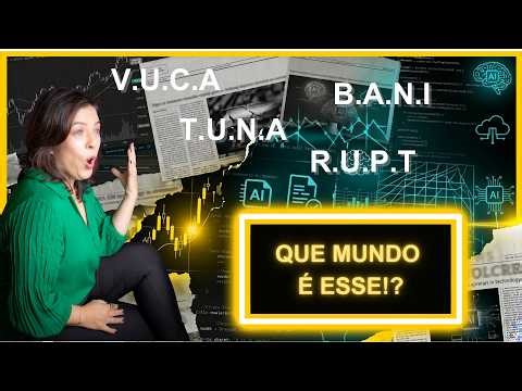 Sopa de Letrinhas: VUCA ➜ BANI ➜ TUNA ➜ RUPT - Em que mundo vivemos?