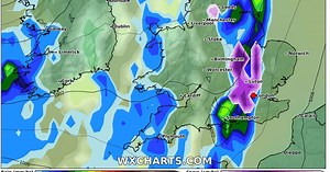 New London weather map shows exact time snow could hit city