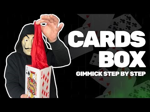 CARDS BOX TRICK TUTORIAL 🪄 Gimmick Step by Step #magic #tricks #tutorial