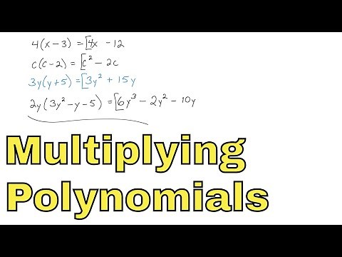 13 - Multiplying Polynomials by Monomials, Part 1