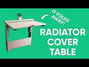 DIY Folding Radiator Cover Table - On A Budget