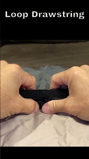 Loop Drawstring - How to Tie Gym Shorts - Method 1 #shorts
