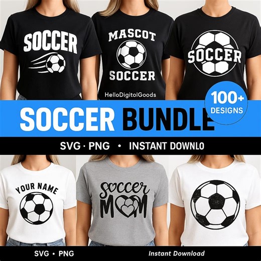 Soccer Ball SVG & PNG Bundle (100 ) - Layered Vector Designs for Cricut and Silhouette - Team Gifts and Decor (digital Download) - Etsy