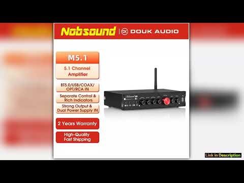 Nobsound M51 Digital Bluetooth Receiver 51 Channel CoaxialOptical Home Theater Power Amp Udisk Subw