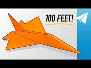 BEST Jet Paper Airplane Flies Over 100 feet!!! — How to Make Zugzwang
