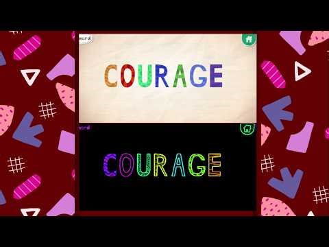 Endless Alphabet Letters C, App For Kids, Neon Effect, Inversion Colour Effect And G-major Effect.