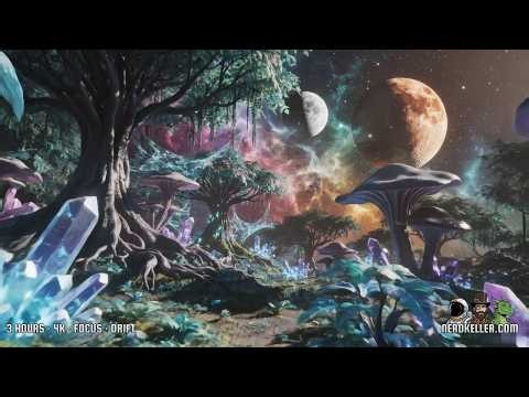 Sci-Fi Ambient Screensaver 🌿 Alien Jungle Planet | 3 Hours 4K