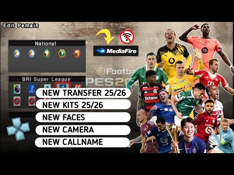Download PES PPSSPP Liga Eropa & Liga Indonesia | Gameplay Lancar & Realistis
