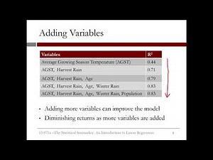 2.2.5 An Introduction to Linear Regression - Video 3: Multiple Linear Regression