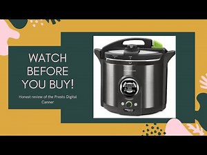 Presto Electric Pressure Canner Review