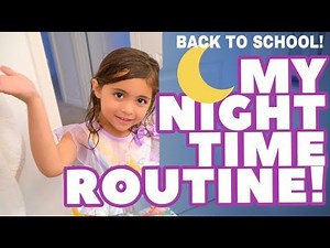 AVA'S BACK TO SCHOOL NIGHT ROUTINE!