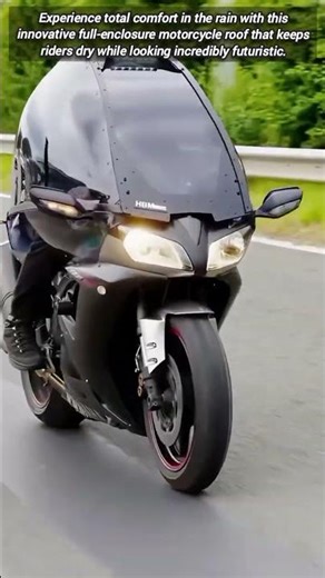 Innovative Full Enclosure Roof For All Weather Motorcycle Riding