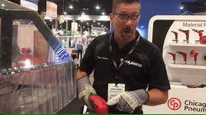 Here's David Ankin with #ToyMakerz making some sparks with our CP3850 7" angle grinder. Check out the features on this awesome industrial grinder. | Chicago Pneumatic Tools