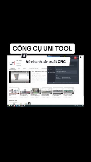 Cùng trải nghiệm thử công cụ #UNI_TOOLS có gì hay nhé #xhuongtiktok2023 #QUỐC_THẮNG_CNC #SKETCHUP #ASPIRE #CapCut #CNC_ĐÀ_NẴNG #học_Online @Uni Tools