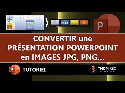 Exporter un POWERPOINT en IMAGES PNG, JPEG... - Tuto Microsoft 365