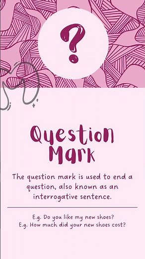 Punctuation (Question Marks) Marks ❗ in English #english #grammar #punctuation #learningathome