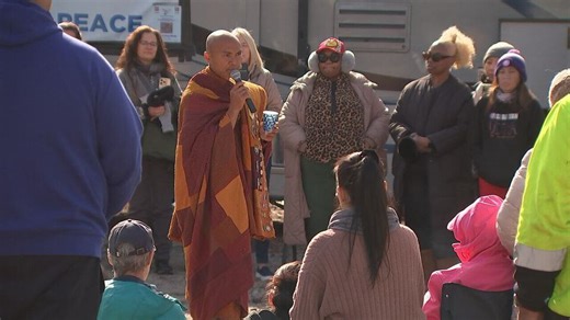 Monks, on a journey for peace and unity, stop in Chester County