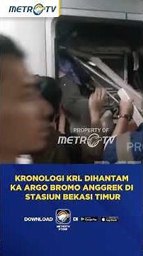 BREAKING NEWS - Kronologi KRL Dihantam KA Argo Bromo Anggrek di Stasiun Bekasi Timur #shorts