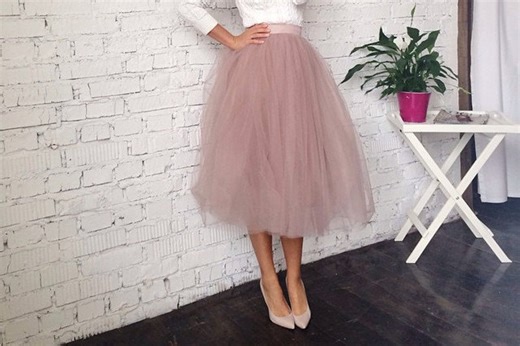 Tulle Skirt Midi, Pink Adult Tutu, Dusty Rose Wedding Bridesmaid Skirt Plus Size, Custom Tulle Skirt Wedding Guest Dress Coral Pink Skirt - Etsy
