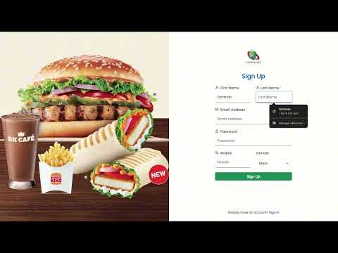 Food Ordering Website Demo | PHP MySQL Project| First Year | FoodMart
