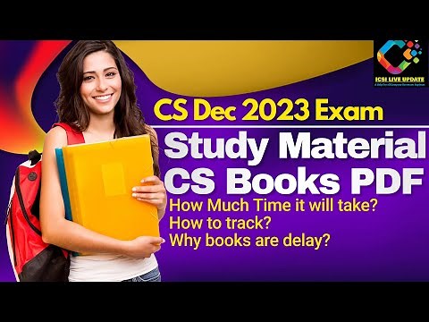 Books for CS Jun 2025 Exam How to track CS Study material? What to do if not received? cs executive