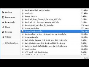 Simple PHP web backdoor shell