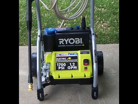 Ryobi electric 1700 psi pressure washer