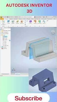 Autodesk Inventor 3d modeling tutorial #autodeskinventortutorial #inventortutorial