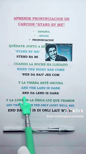 Pronunciación de 'Stand By Me' para Aprender Inglés