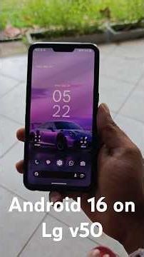 Android 16 runs amazing on lg v50 #smartphone #lg #android #materialui #trending