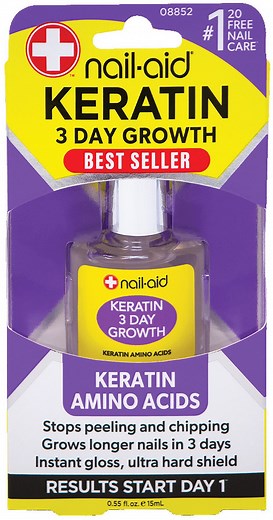 Nail-Aid 3 Day Growth Keratin Amino Acids Formula, 0.55 Fl Oz