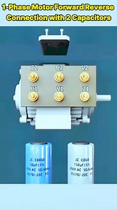 Single Phase Motor Forward Reverse Wiring with 2 Capacitors #electrician #electricianlife #electricity #electric #electronics #electrical #electricidad #electricalengineering #ElectronicMusic #reelschallenge #reelsviralfb #reelstrending #reelsfypシ #reelsfbシ #reelsvideoシ #reelsviralシ #reelsfb #reelsvideo #reelsviral | 𝐄𝐥𝐞𝐜𝐭𝐫𝐨𝐧𝐢𝐜 𝐂𝐨𝐦𝐩𝐨𝐧𝐞𝐧𝐭𝐬