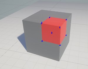 How can I paint a color on any part of the material that is inside 8 points in the world?