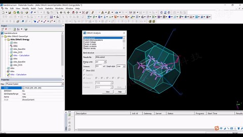 Materials Studio基础小操作-DMOL3计算能带和DOS图