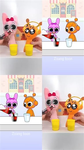 20K views · 91 reactions | Sprunky, Love's Coke Mukbang | Plush Parody #sprunki #animation #trending #incredibox | DotClax | Facebook