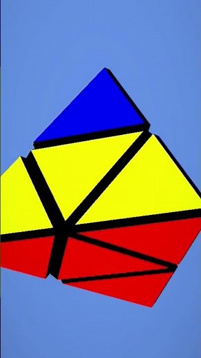 2x2 pyramid solve in 8 second #rubikcube #solve #2x2 # pyramid