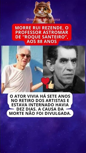 BRASIL SE DESPEDE DE RUI REZENDE, O ETERNO ASTROMAR DE ROQUE SANTEIRO