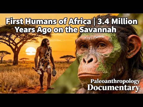 First Humans of Africa | Life 3.4 Million Years Ago on the Savannah | Prehistoric History for Sleep