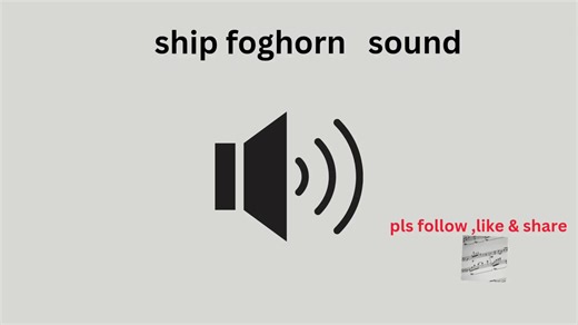 Ship Foghorn Sound Effects for Calm Waters