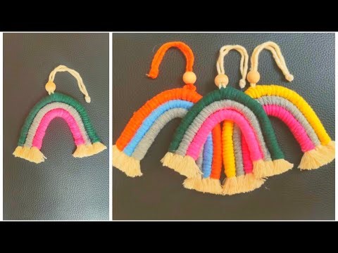 DIY Macrame Rainbow Tutorial