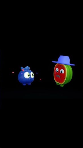 🥕🍇 Boo Boo Hello Fruits Sensory Mix — Fun Animation & Soft Beats 🍉 #shorts #danceparty #funkyfruits